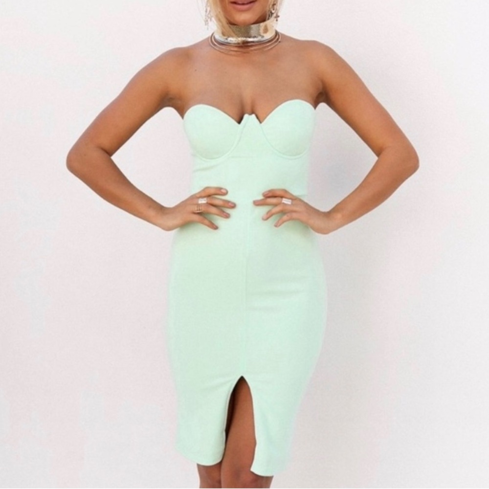 Sabo Skirt strapless bodycon mini dress size small